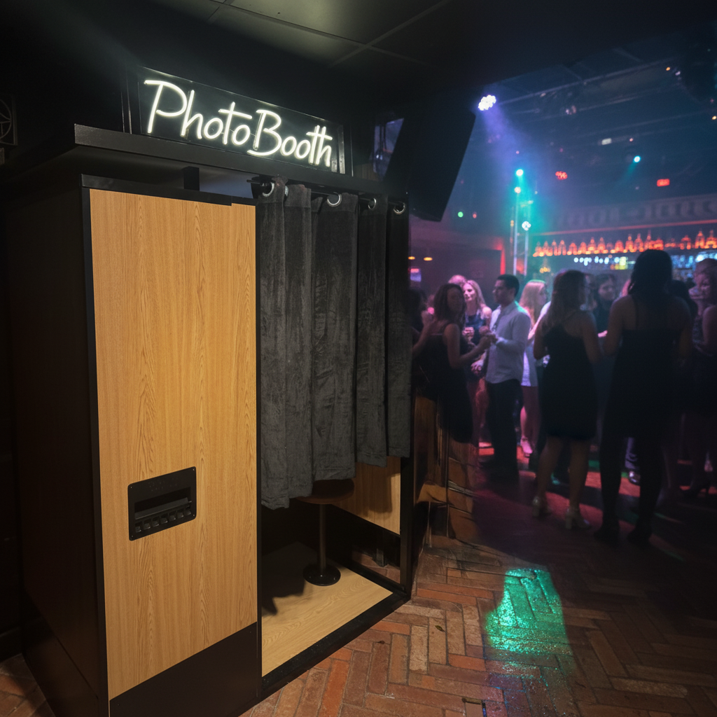 Custom photobooth installed with profit sharing